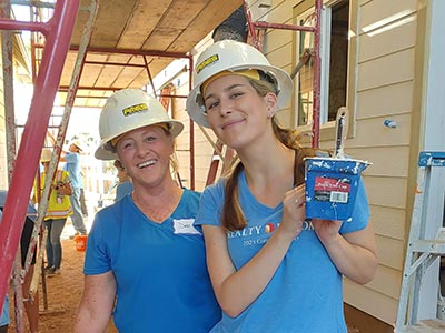 Habitat for humanity volunteers.