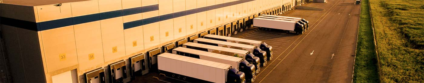 Trucks at loading dock