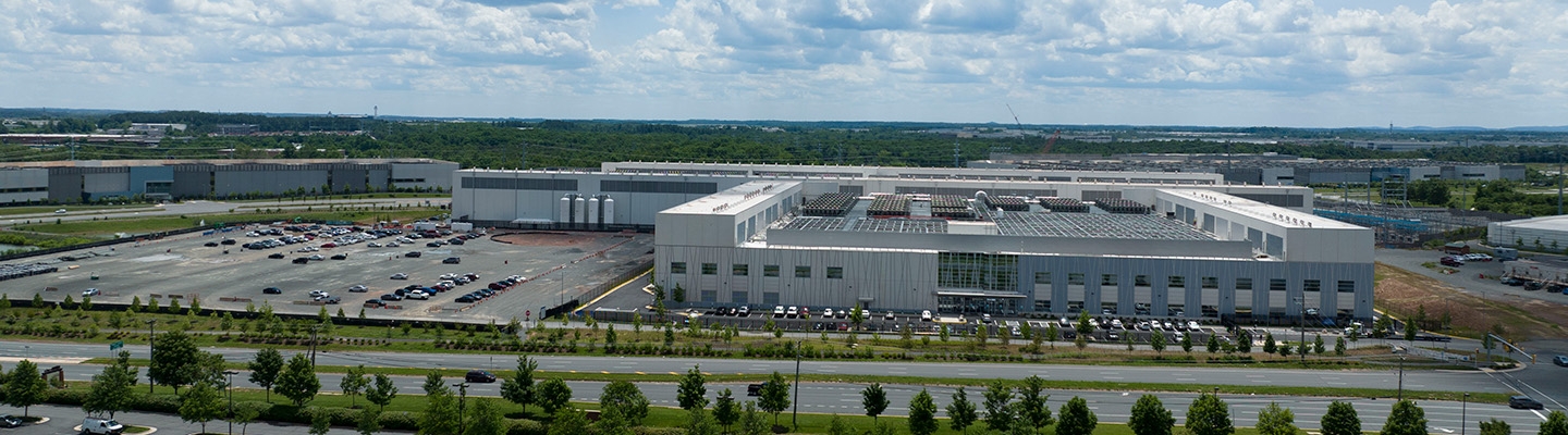 Data center aerial shot