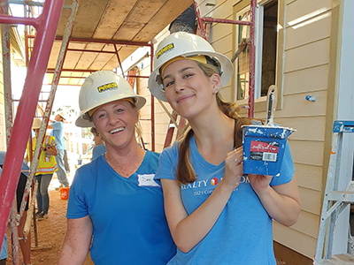 Habitat for humanity volunteers.