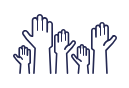 Raised hands